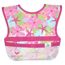 Iplay - Snap & Go Wipe-Off Bibs (3Pk), Pink Shell Floral, 9-18 Months Image 3