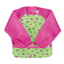 Iplay - Snap & Go Easy-Wear Long Sleeve Bib, Green Watermelon Stripe Image 1