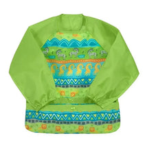 Iplay - Snap & Go Long Sleeve Bib, Green Safari Image 1