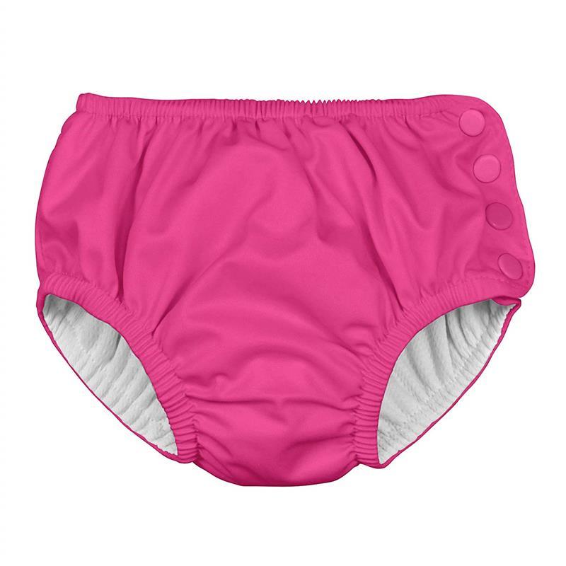 Iplay - Snap Reusable Absorbent Swim Diaper-Hot Pink Image 4