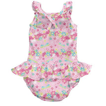 Iplay - Swimsuit With Built-In Reusable Absorbent Swim Diaper, Light Pink Dragonfly Floral Image 2