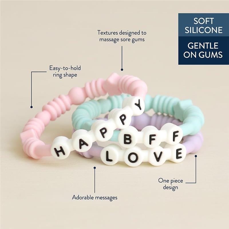 Itzy Ritzy 100% Silicone Teething Rings Image 3