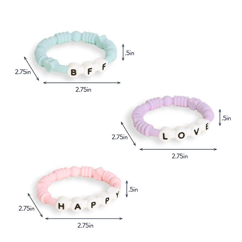 Itzy Ritzy 100% Silicone Teething Rings Image 6