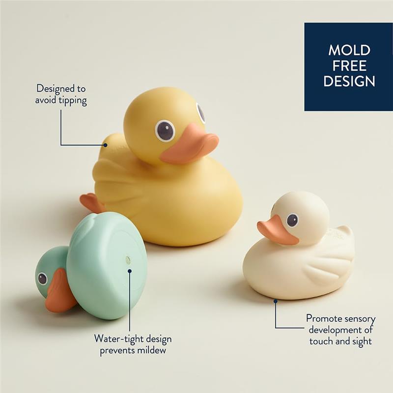 Itzy Ritzy - 3Pk Ducky Family Floating Bath Toys  Image 4