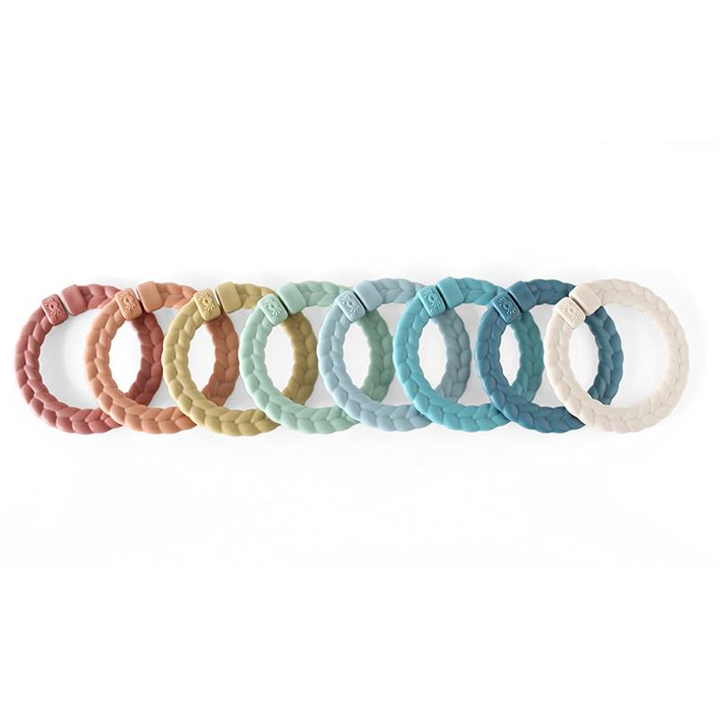 Itzy Ritzy - 8Pk Linking Ring Set Rainbow Image 1