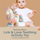 Itzy Ritzy Link & Love™ Activity Plush with Teether - Unicorn Image 2