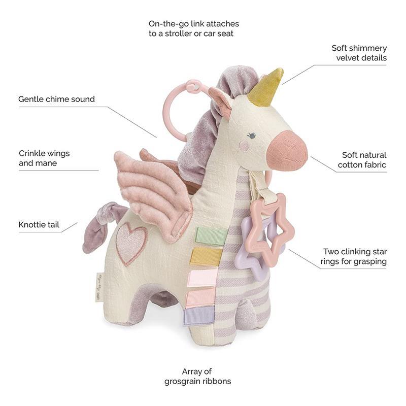 Itzy Ritzy - Activity Plush With Teether Pegasus Image 3