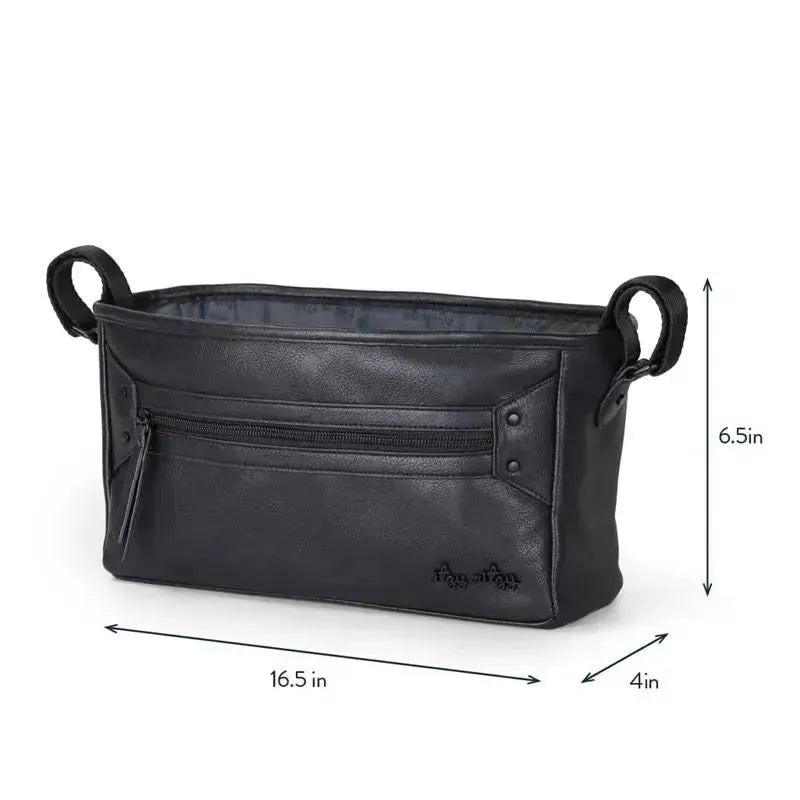Itzy Ritzy - Adjustable Stroller Caddy/Organizer, Black Image 5