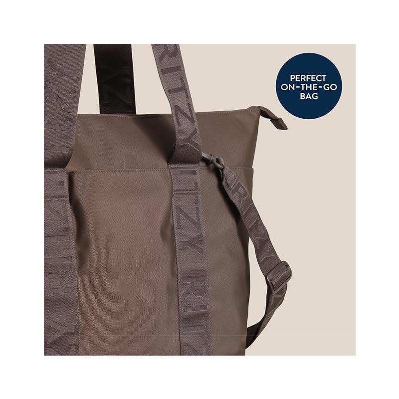 Itzy Ritzy - Belong All-In-Tote, Multipurpose Weekender Tote, Mocha Image 2