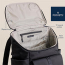 Itzy Ritzy - Belong Bucket Backpack™ Modern Unisex Backpack Black Image 3