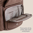 Itzy Ritzy - Belong Bucket Backpack™ Modern Unisex Backpack, Mocha Image 8