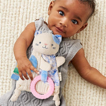 Itzy Ritzy - Bitzy Crinkle Sensory Toy Kitty with Crinkle Sound for Babies & Toddlers, Kitty Image 2
