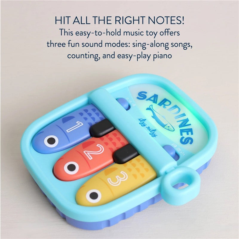 Itzy Ritzy Bitzy Tunes™ Sardines Light-Up Interactive Piano Toy Image 4