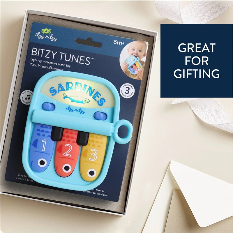 Itzy Ritzy Bitzy Tunes™ Sardines Light-Up Interactive Piano Toy Image 5