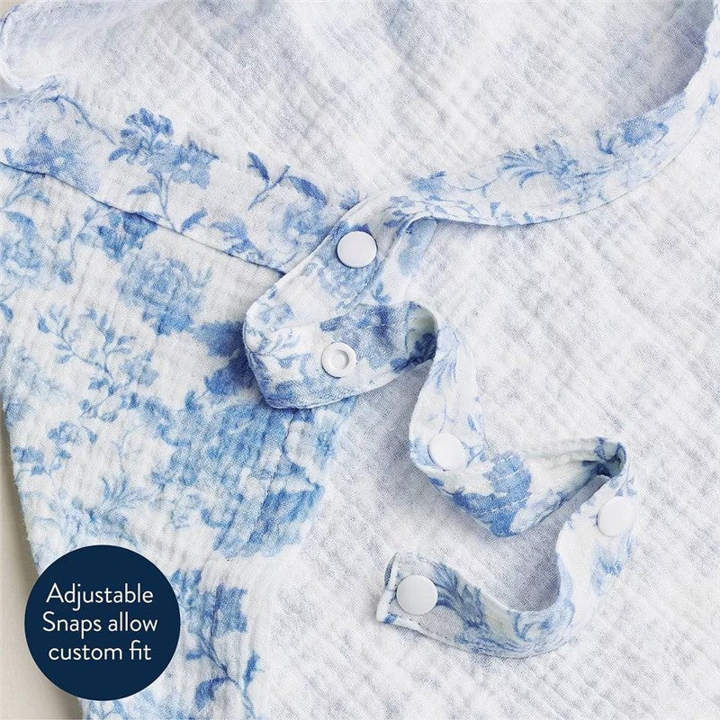 Itzy Ritzy Breastfeeding Cover - Blue Toile Image 5