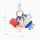 Itzy Ritzy Busy Ring Teething Activity Toy - Nautical Image 7