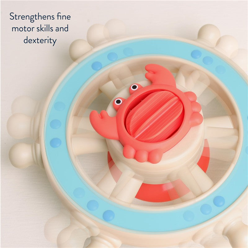 Itzy Ritzy Captain Bath Steering Wheel - Crab Image 6