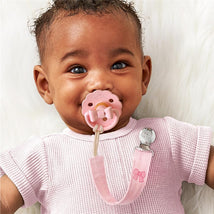 Itzy Ritzy Clip 2-Pack Fabric Pacifier Clips - Bows Image 2