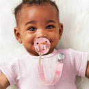Itzy Ritzy Clip 2-Pack Fabric Pacifier Clips - Bows Image 2