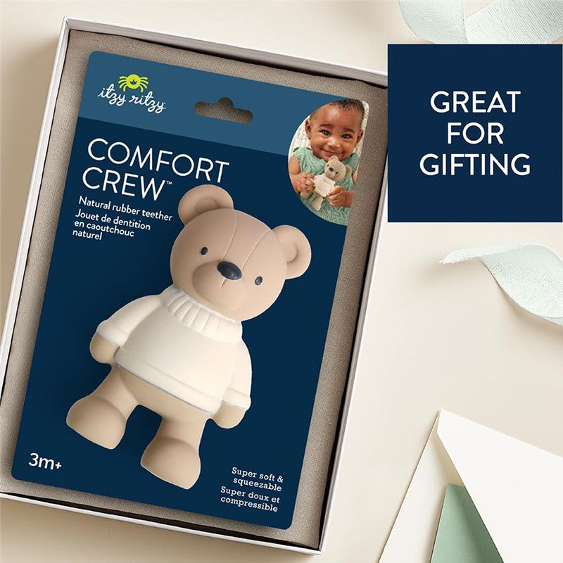 Itzy Ritzy Comfort Crew Natural Rubber Teether - Bear Image 5
