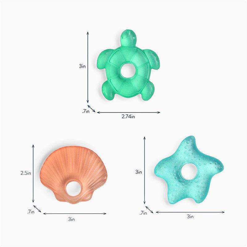 Itzy Ritzy Coolers Water-Filled Teether Nautical 3-Pack Image 6
