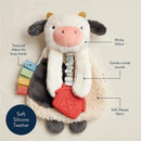 Itzy Ritzy - Cow Itzy Friends Lovey™ Plush Image 2