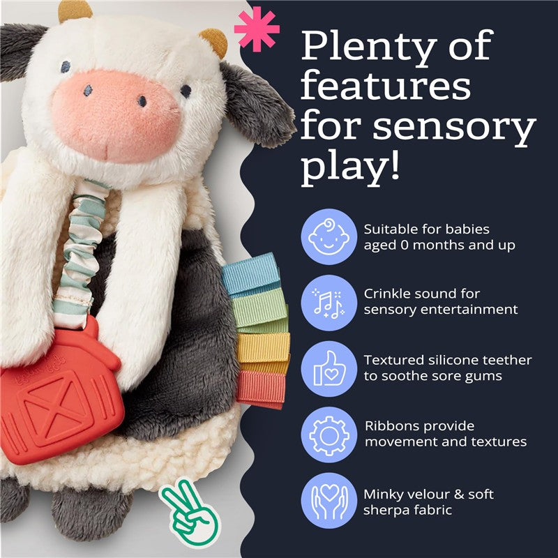 Itzy Ritzy - Cow Itzy Friends Lovey™ Plush Image 3