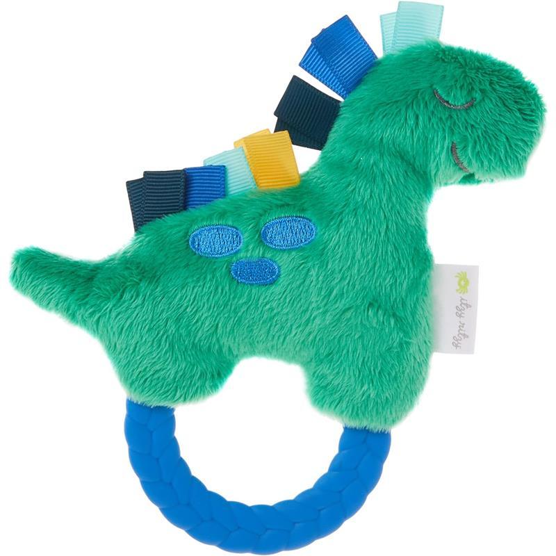 Itzy Ritzy - Plush Rattle Pal With Teether Dino Image 1