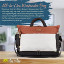Itzy Ritzy - Dream Weekender Bag, Coffee & Cream Image 4