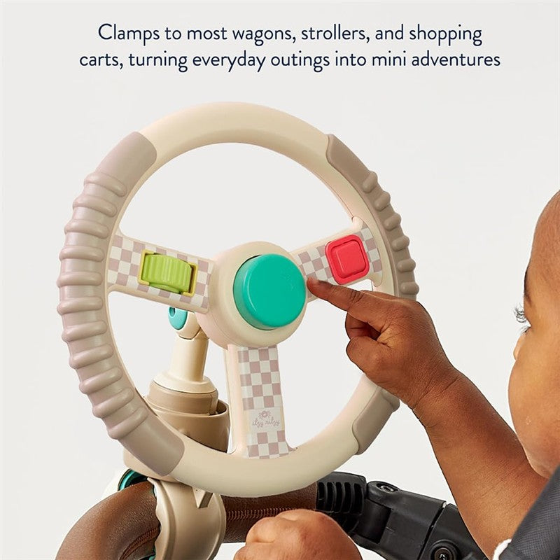 Itzy Ritzy Driver Travel Steering Wheel - Taupe Image 4