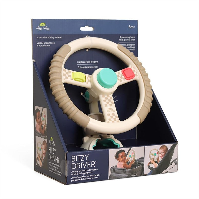 Itzy Ritzy Driver Travel Steering Wheel - Taupe Image 8