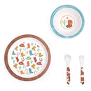 Itzy Ritzy - Itzy Bistro 4Pk Dining Set, Giddy Up! Image 1