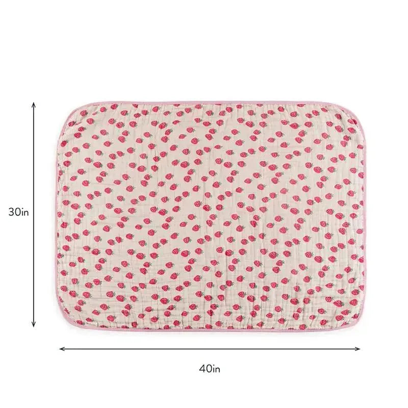 Itzy Ritzy - Itzy Blanket™, Strawberries + Cream Image 5