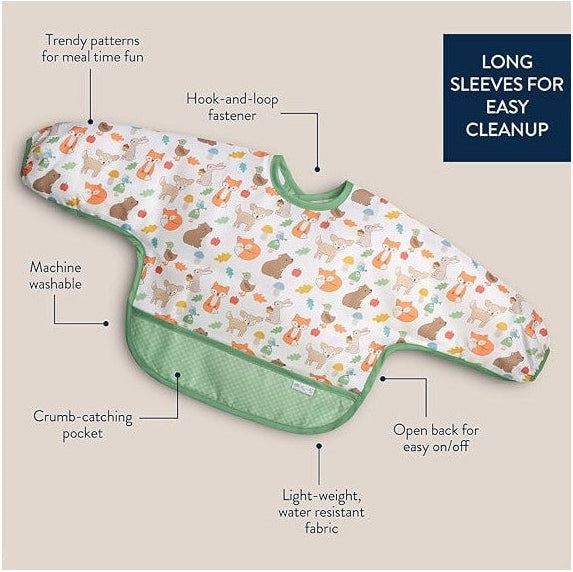 Itzy Ritzy Itzy Everywhere Bib™ Long Sleeve Water-Resistant Bib Image 4