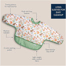 Itzy Ritzy Itzy Everywhere Bib™ Long Sleeve Water-Resistant Bib Image 4