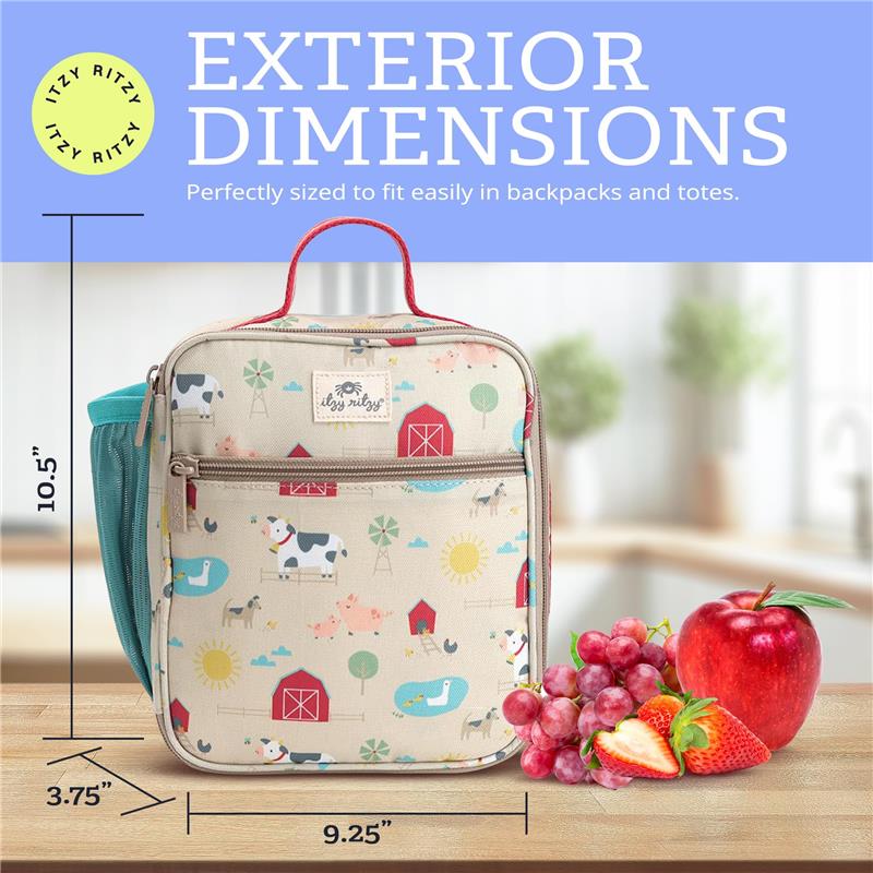 Itzy Ritzy Itzy Lunch Box™ Toddler Bag, Farm Friends Image 4