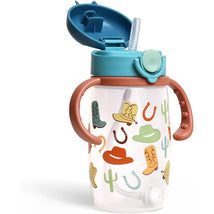 Itzy Ritzy - Itzy Sips Straw Cup With Snap-Close Lid, Giddy Up! Image 1