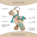 Itzy Ritzy Link & Love™ Activity Plush with Teether - Llama Image 5