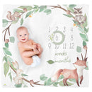 Itzy Ritzy - Milestone Blankets For Babies First Years Woodland Image 1