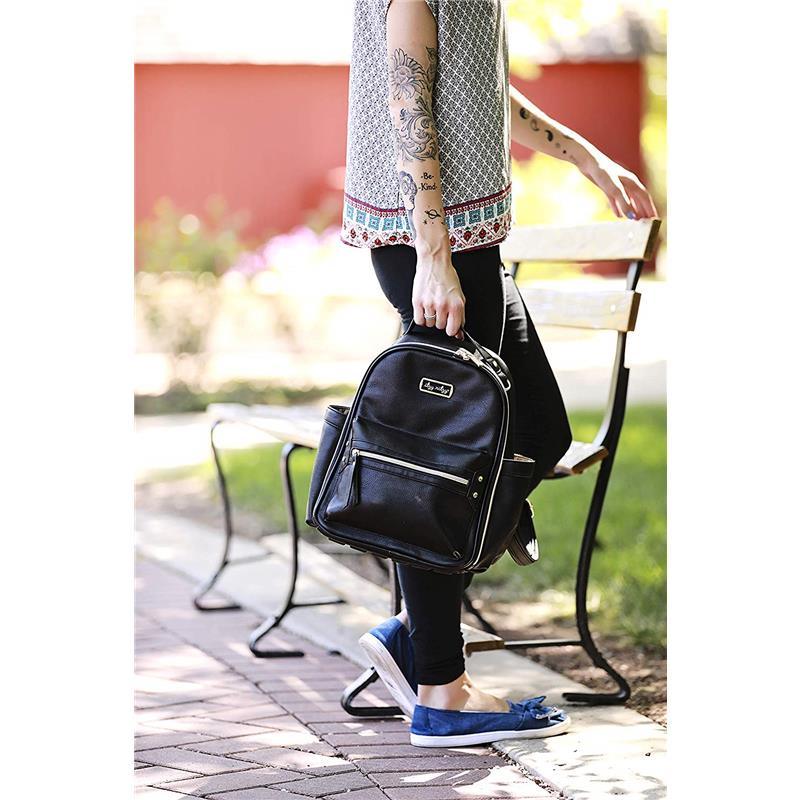 Itzy Ritzy - Diaper Bag Mini Backpack, Black Image 3