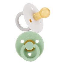 Itzy Ritzy - 2Pk Mint & White Natural Rubber Pacifiers Image 1