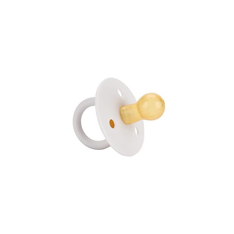 Itzy Ritzy - 2Pk Mint & White Natural Rubber Pacifiers  Image 2
