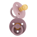Itzy Ritzy - 2Pk Orchid & Lilac Natural Rubber Pacifiers Image 1