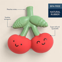 Itzy Ritzy - Natural Rubber Teether, Cherries Image 2