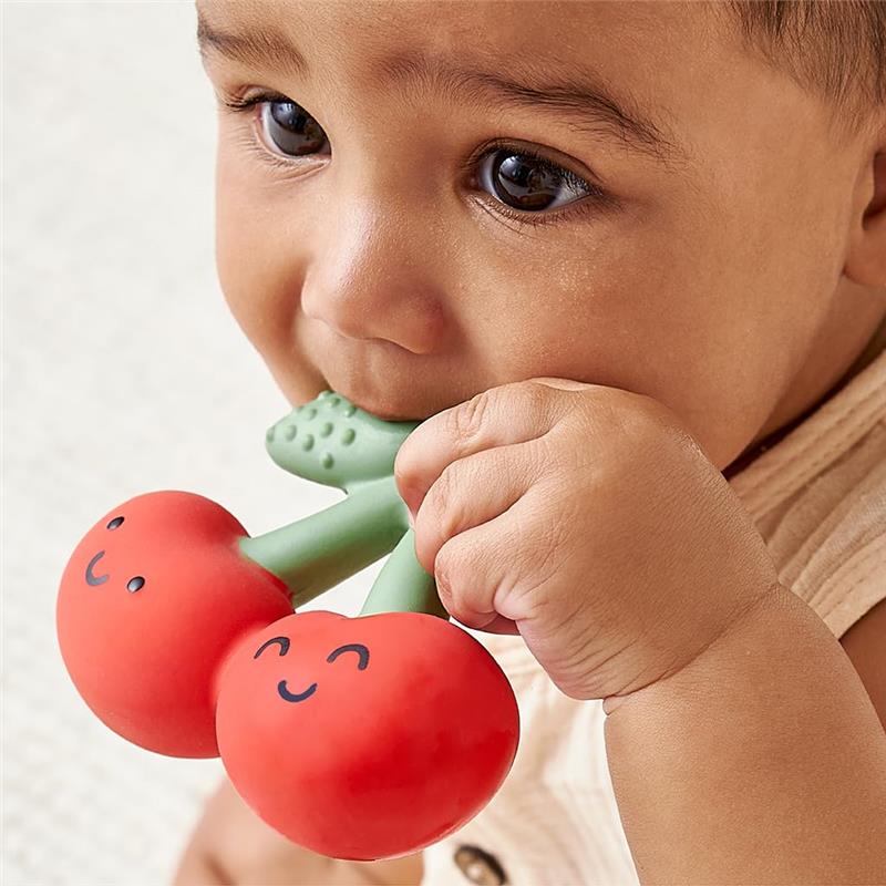 Itzy Ritzy - Natural Rubber Teether, Cherries Image 3