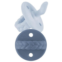 Itzy Ritzy Orthodontic Pacifier 2 Pack, Sky & Surf Image 1