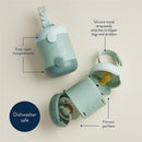 Itzy Ritzy Pacifier Holder - Dual-Sided Pacifier Case with Strap to Keep Clean & Dirty Pacifiers Separate, Paci Holder for Diaper Bag & Stroller (P Image 4