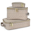Itzy Ritzy - 3Pk Packing Cubes, Taupe Image 1