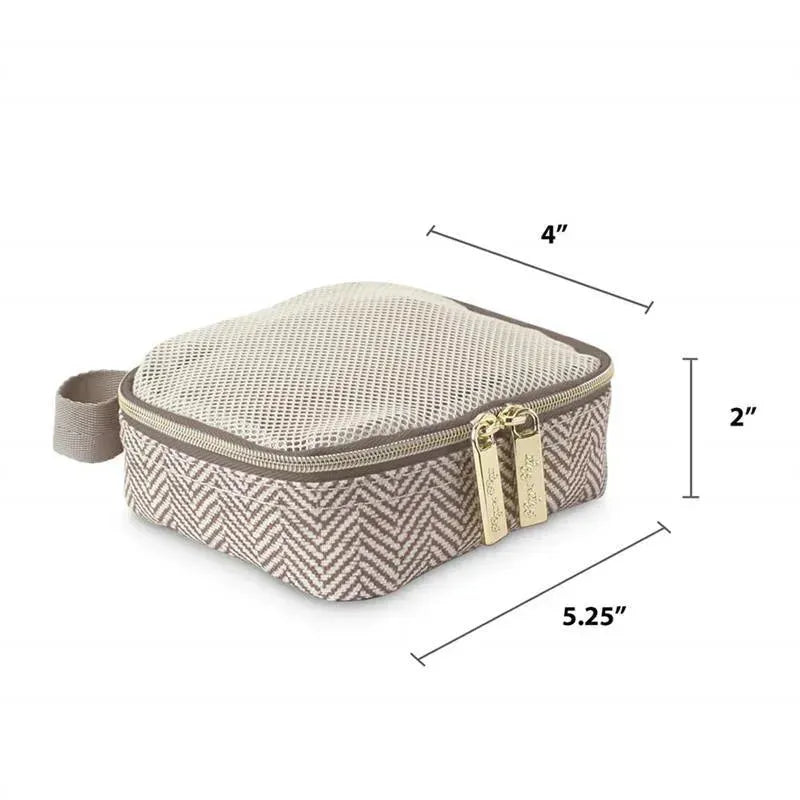 Itzy Ritzy - 3Pk Packing Cubes, Taupe Image 5