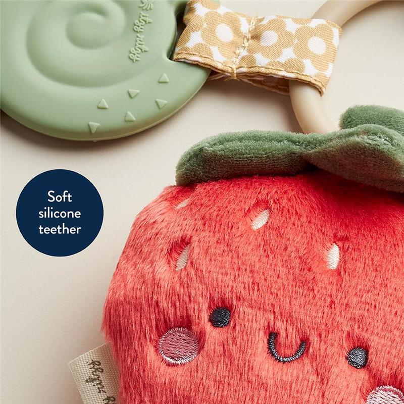 Itzy Ritzy- Pal™ Plush + Teether, Strawberry Image 3